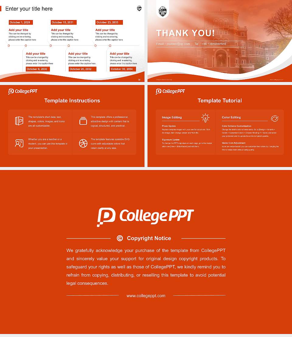 Oregon State University Lecture Sharing and Networking Event PPT Template16:9 ratio PPT effect preview image4