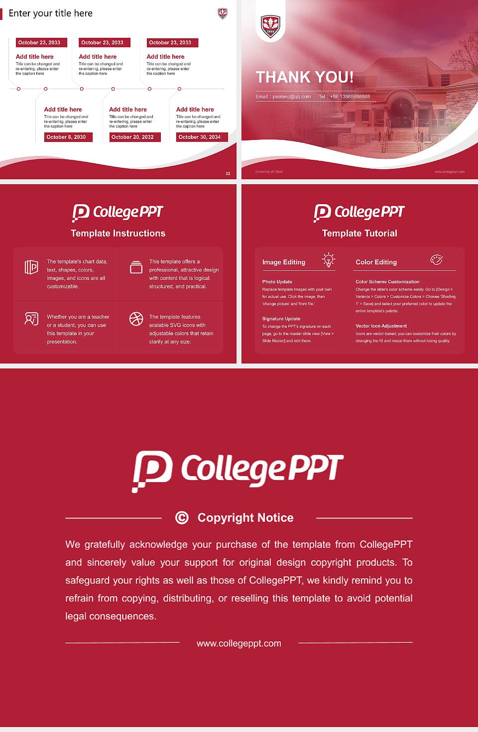 University of Olivet Lecture Sharing and Networking Event PPT Template4:3 ratio PPT effect preview image4