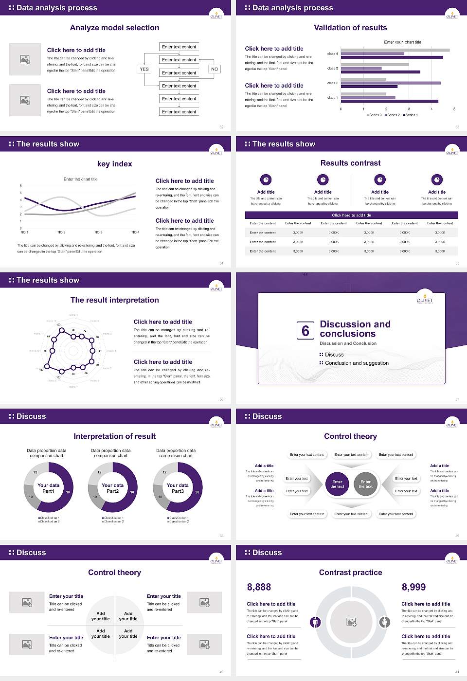 Olivet Nazarene University Graduation Thesis Defense PPT Template16:9 ratio PPT effect preview image5