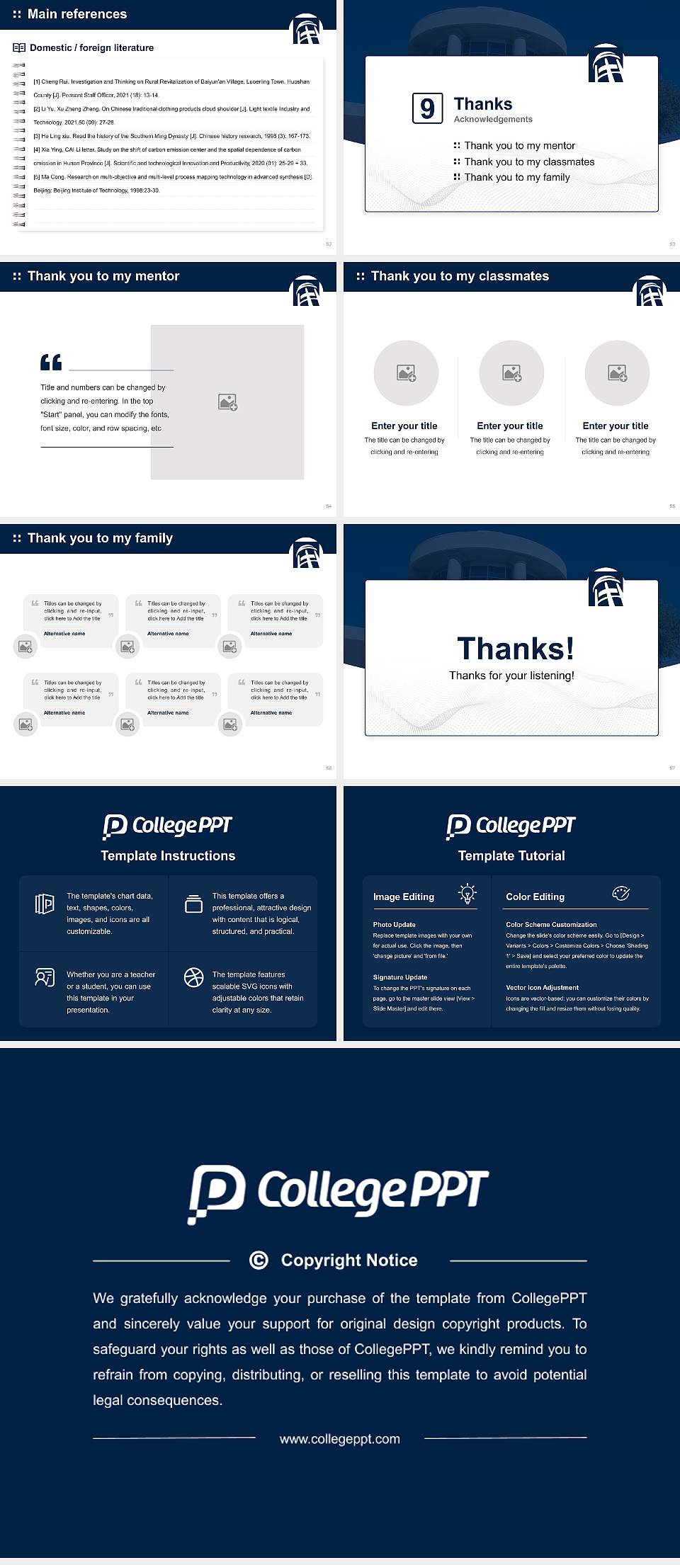Missouri Baptist University Graduation Thesis Defense PPT Template4:3 ratio PPT effect preview image7