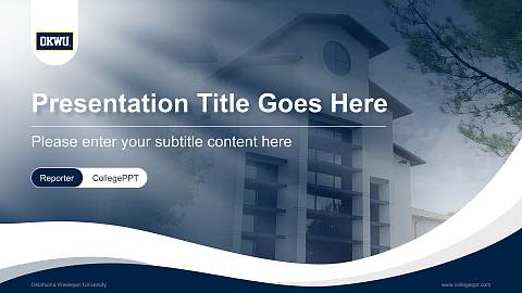 Oklahoma Wesleyan University Lecture Sharing and Networking Event PPT Template