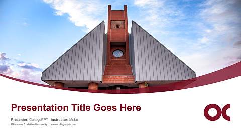 Oklahoma Christian University Course/Courseware Creation PPT Template