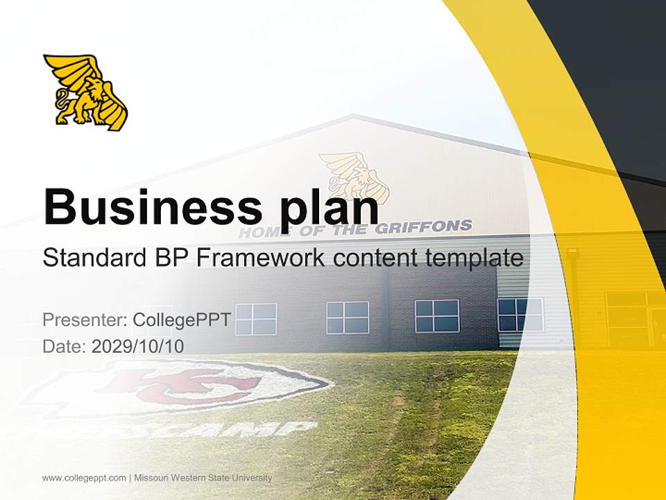 Missouri Western State University Competition/Entrepreneurship Contest PPT Template4:3 ratio PPT effect preview image9