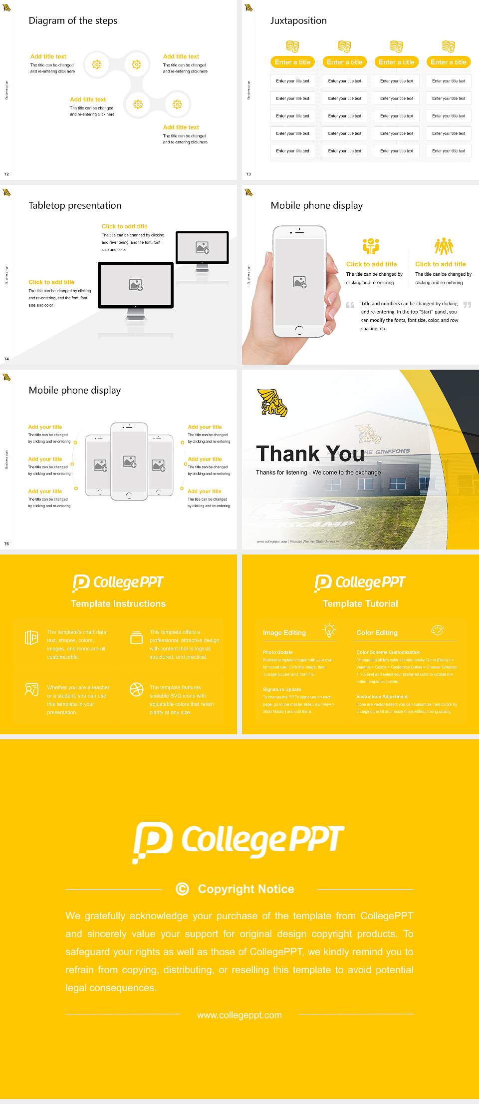 Missouri Western State University Competition/Entrepreneurship Contest PPT Template4:3 ratio PPT effect preview image9