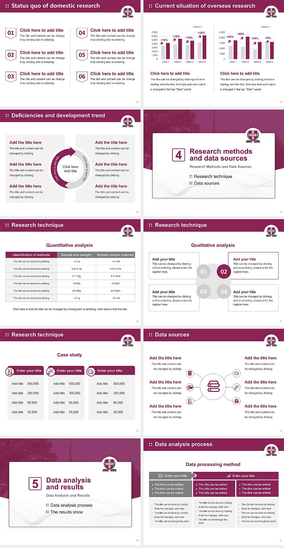 Omega Graduate School Graduation Thesis Defense PPT Template4:3 ratio PPT effect preview image4