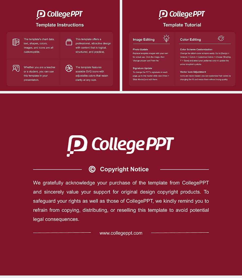 Oklahoma Christian University Course/Courseware Creation PPT Template4:3 ratio PPT effect preview image5