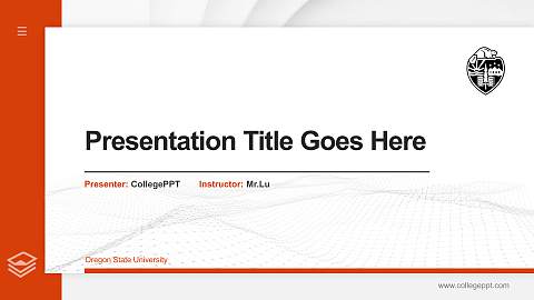 Oregon State University Thesis Proposal/Graduation Defense PPT Template