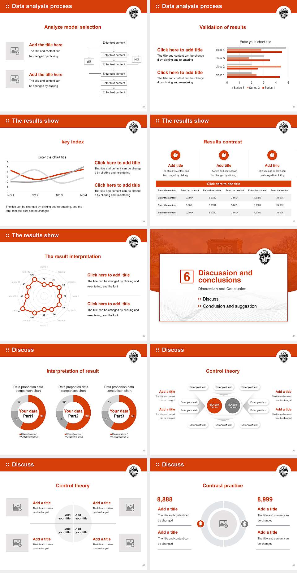 Oregon State University Graduation Thesis Defense PPT Template4:3 ratio PPT effect preview image5