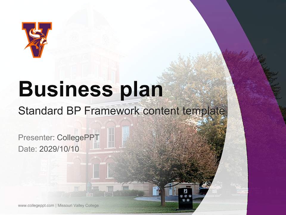 Missouri Valley College Competition/Entrepreneurship Contest PPT Template4:3 ratio PPT effect preview image9