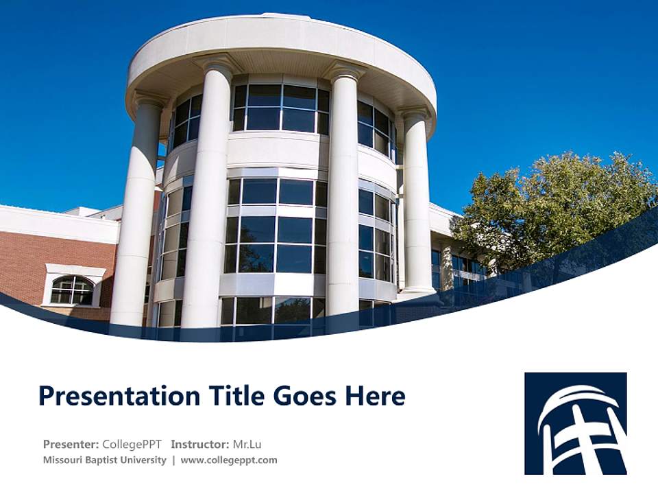 Missouri Baptist University Course/Courseware Creation PPT Template4:3 ratio PPT effect preview image5