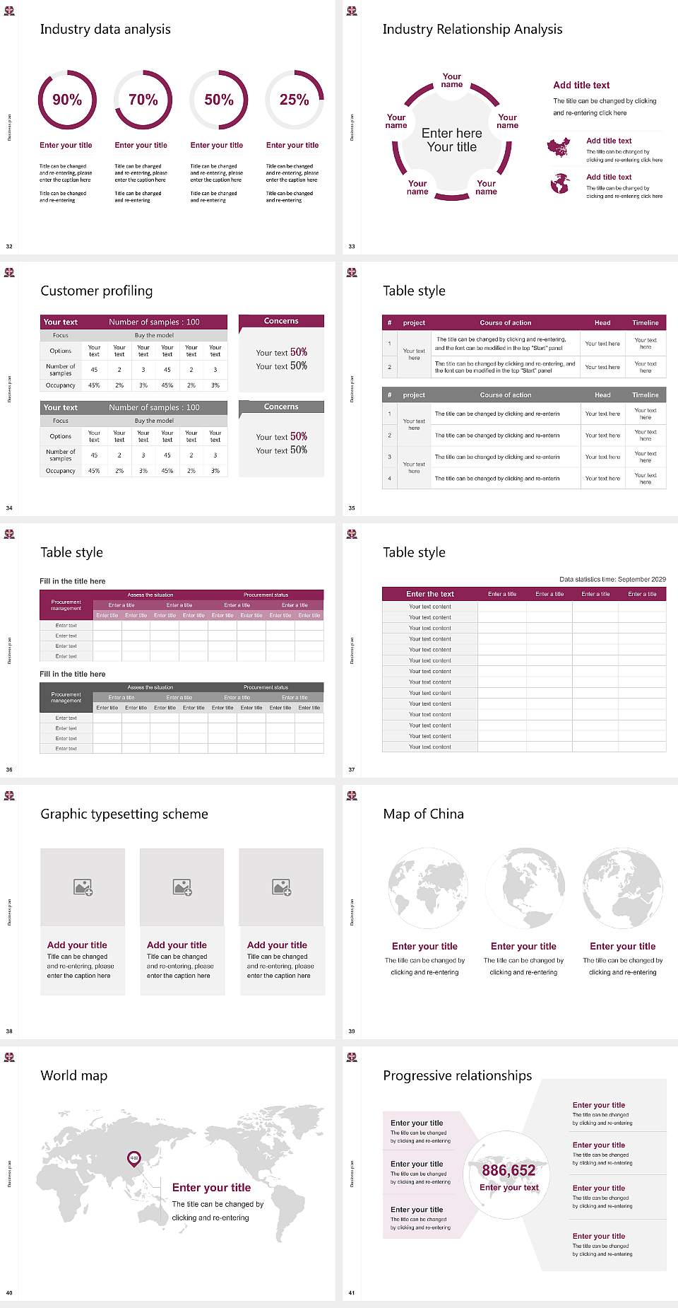 Omega Graduate School Competition/Entrepreneurship Contest PPT Template4:3 ratio PPT effect preview image5