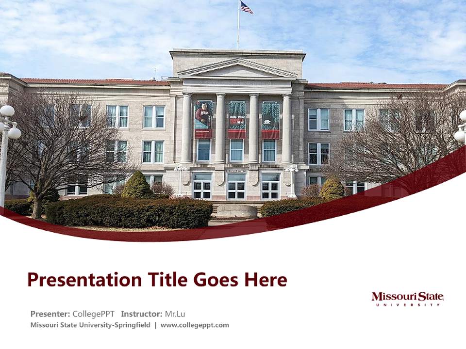 Missouri State University-Springfield Course/Courseware Creation PPT Template4:3 ratio PPT effect preview image5