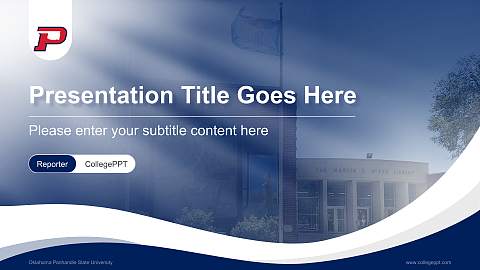 Oklahoma Panhandle State University Lecture Sharing and Networking Event PPT Template