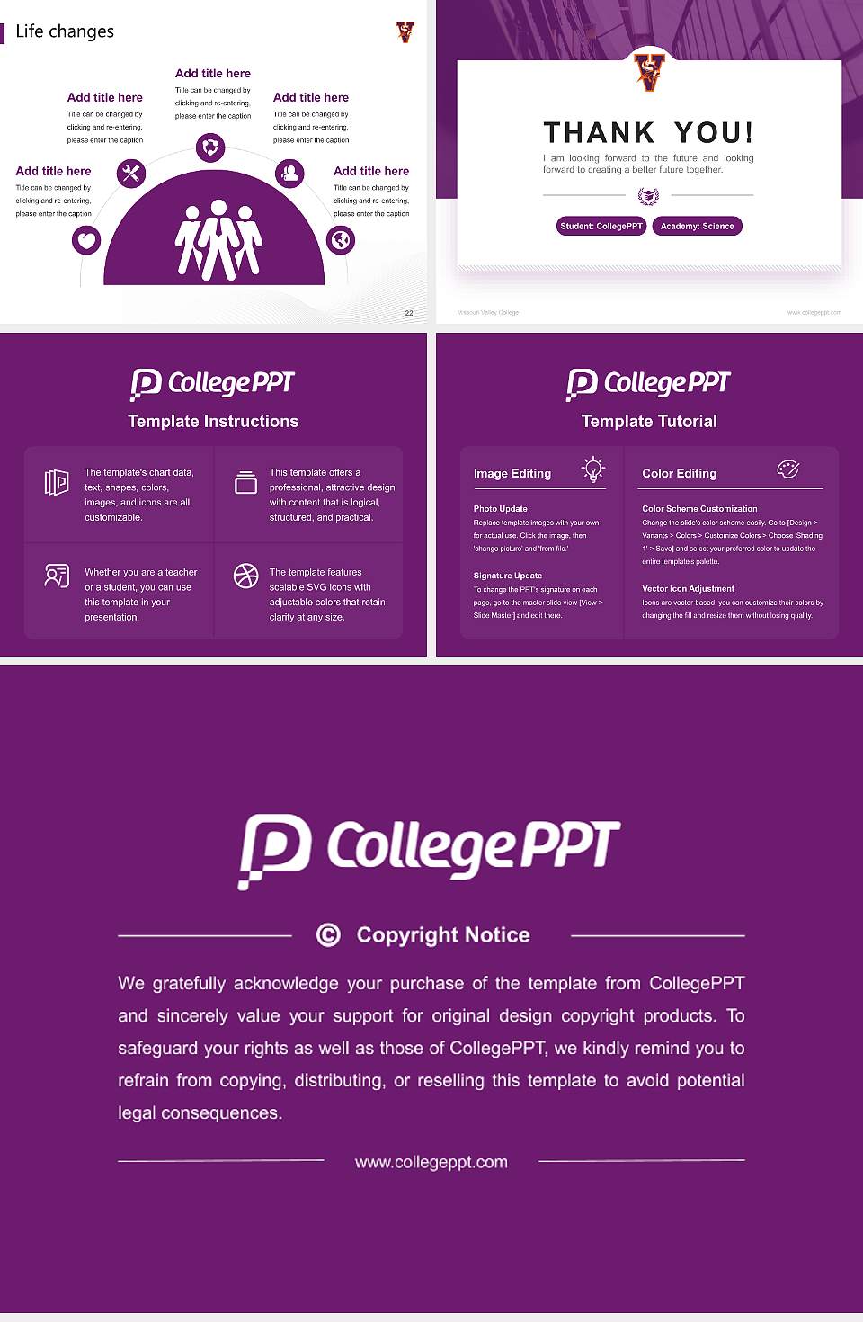 Missouri Valley College National Scholarship Defense PPT Template4:3 ratio PPT effect preview image4