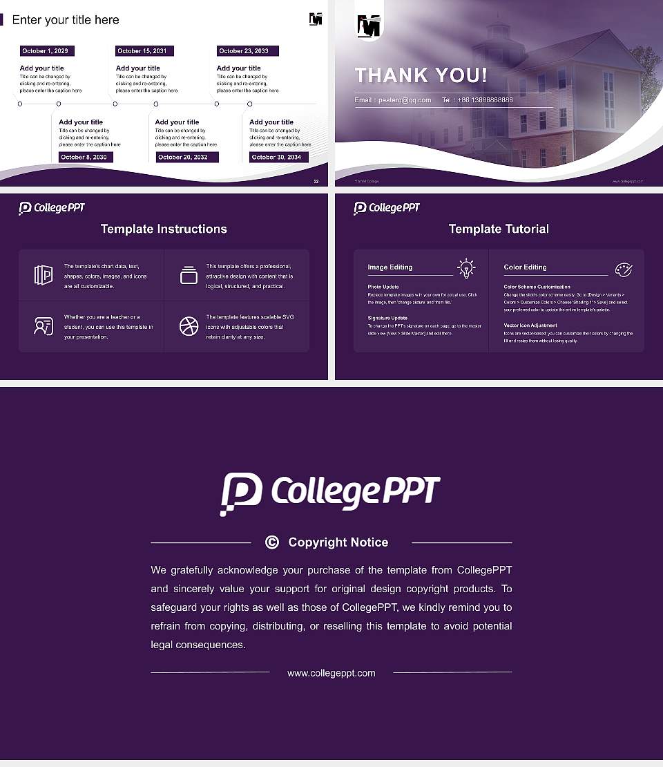 Mitchell College Lecture Sharing and Networking Event PPT Template16:9 ratio PPT effect preview image4