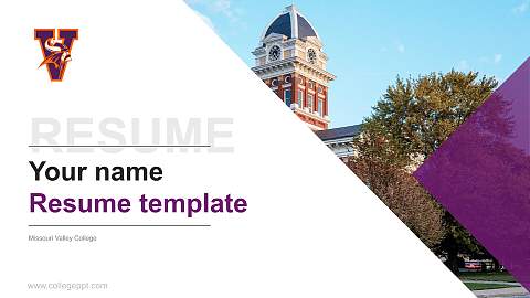 Missouri Valley College Resume PPT Template