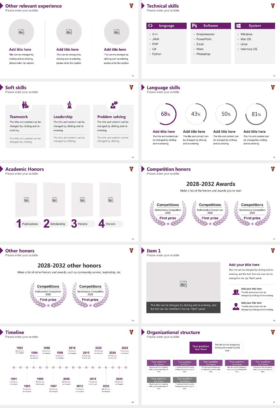 Missouri Valley College Resume PPT Template16:9 ratio PPT effect preview image3