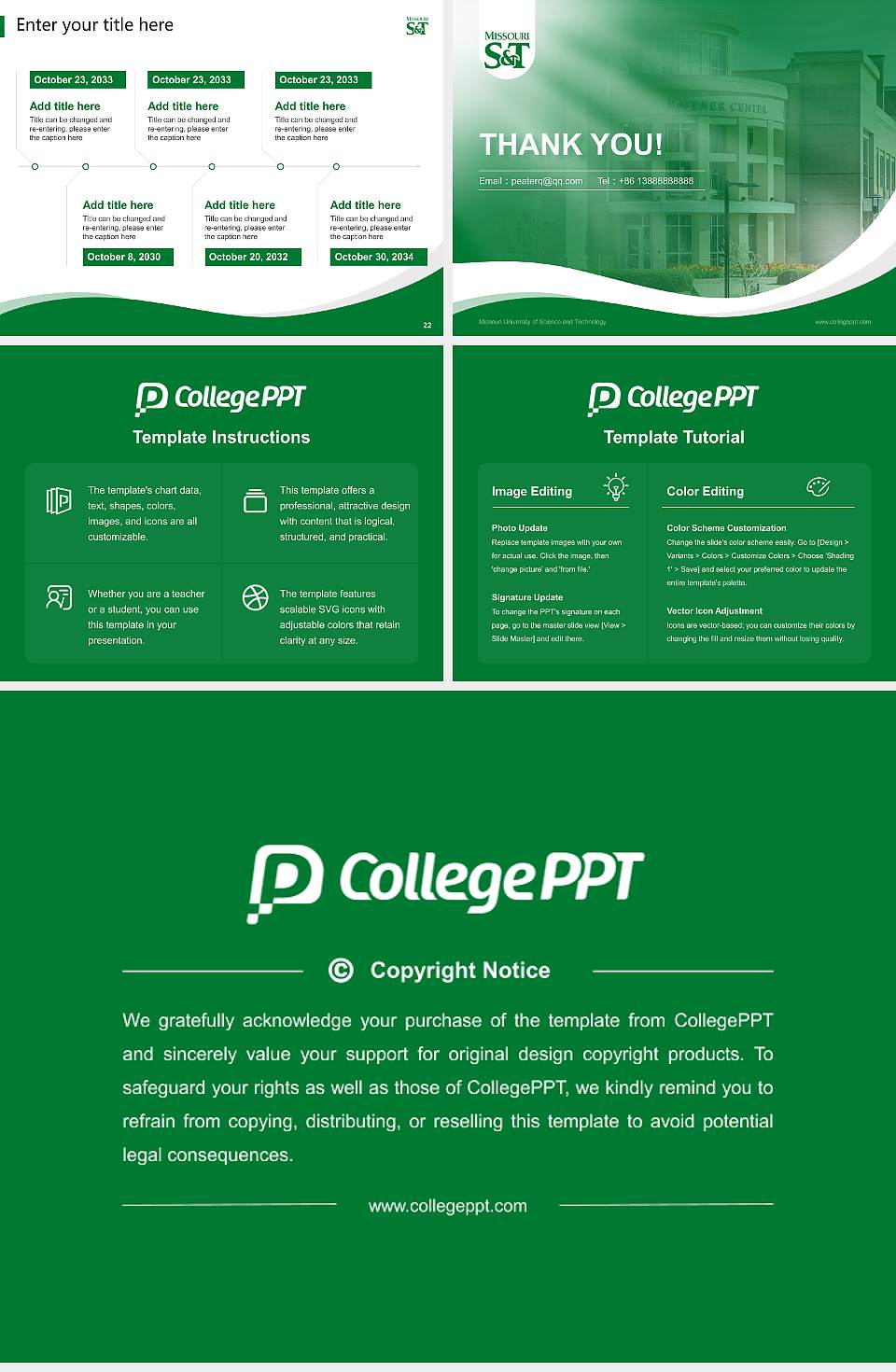Missouri University of Science and Technology Lecture Sharing and Networking Event PPT Template4:3 ratio PPT effect preview image4
