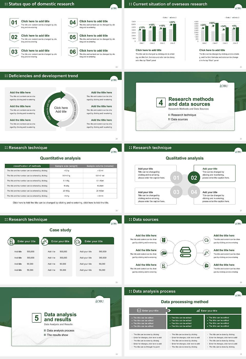 Oklahoma Baptist University Graduation Thesis Defense PPT Template16:9 ratio PPT effect preview image4