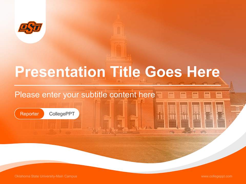 Oklahoma State University-Main Campus Lecture Sharing and Networking Event PPT Template4:3 ratio PPT effect preview image4