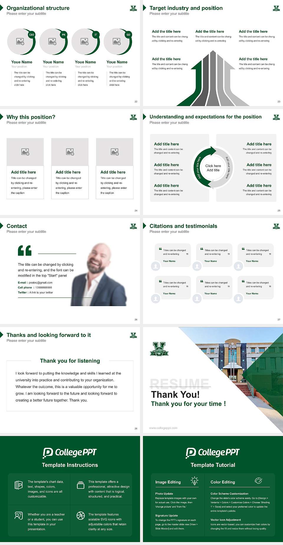 Mississippi Valley State University Resume PPT Template4:3 ratio PPT effect preview image4
