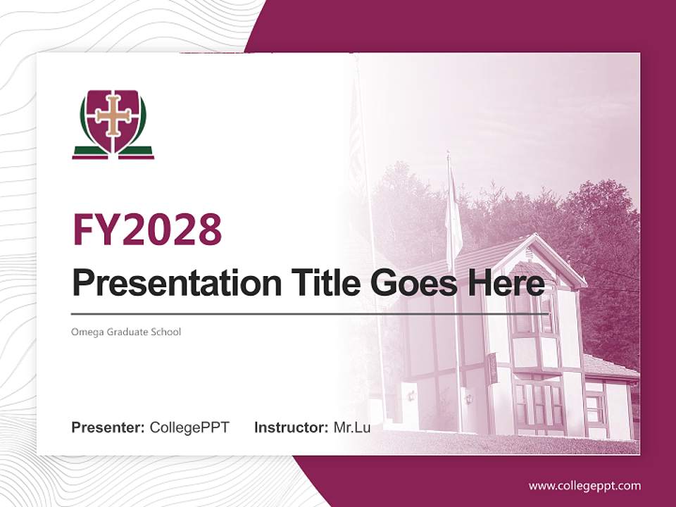 Omega Graduate School Academic Presentation/Research Findings Report PPT Template4:3 ratio PPT effect preview image5