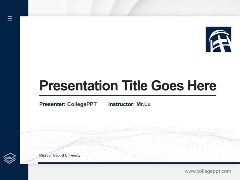 Missouri Baptist University Thesis Proposal/Graduation Defense PPT Template4:3 ratio PPT effect preview image5