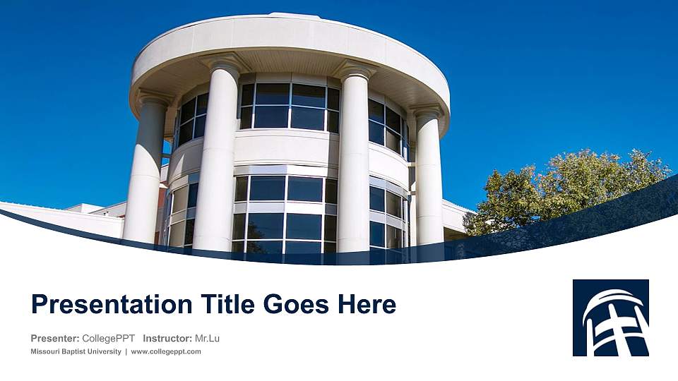 Missouri Baptist University Course/Courseware Creation PPT Template16:9 ratio PPT effect preview image