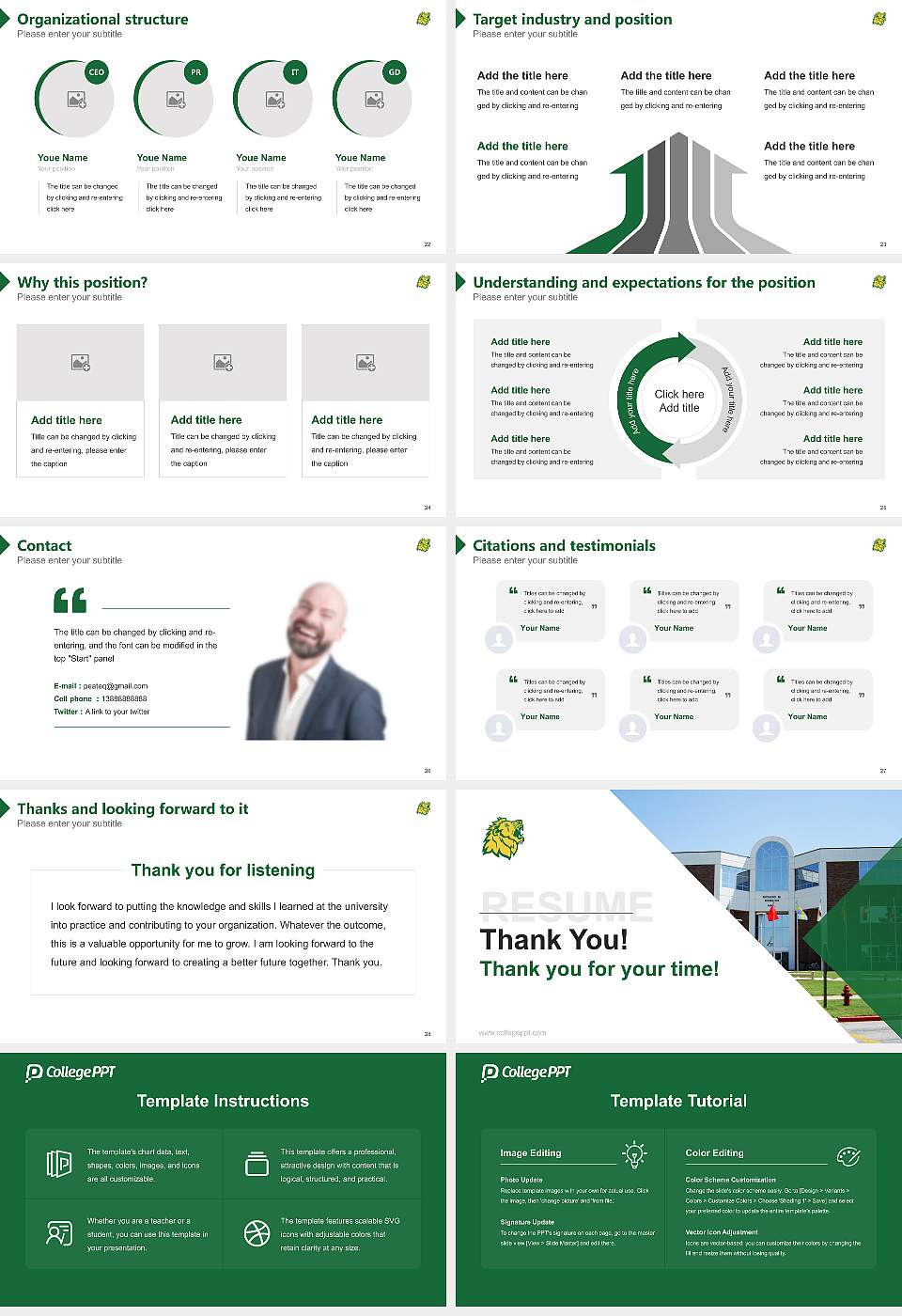 Missouri Southern State University Resume PPT Template16:9 ratio PPT effect preview image4