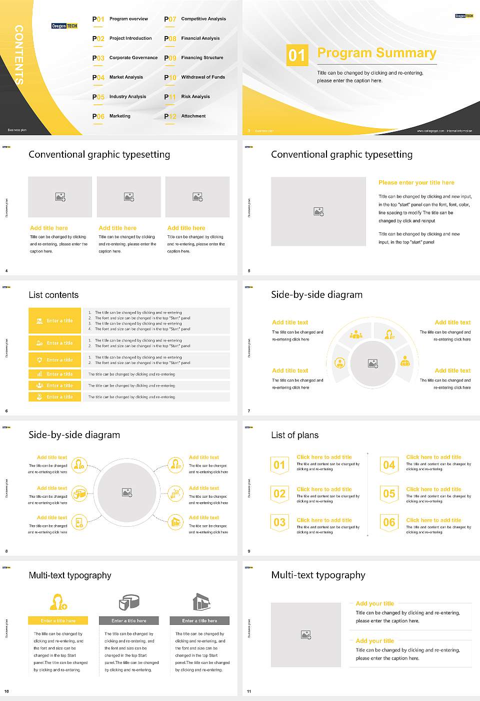 Oregon Institute of Technology Competition/Entrepreneurship Contest PPT Template16:9 ratio PPT effect preview image2