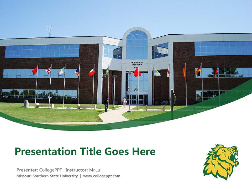 Missouri Southern State University Course/Courseware Creation PPT Template4:3 ratio PPT effect preview image5