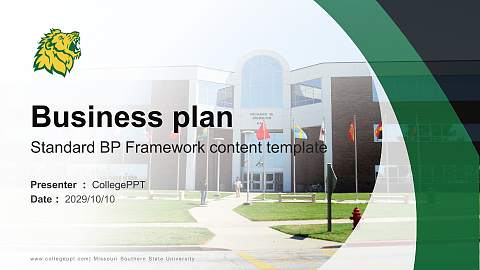 Missouri Southern State University Competition/Entrepreneurship Contest PPT Template