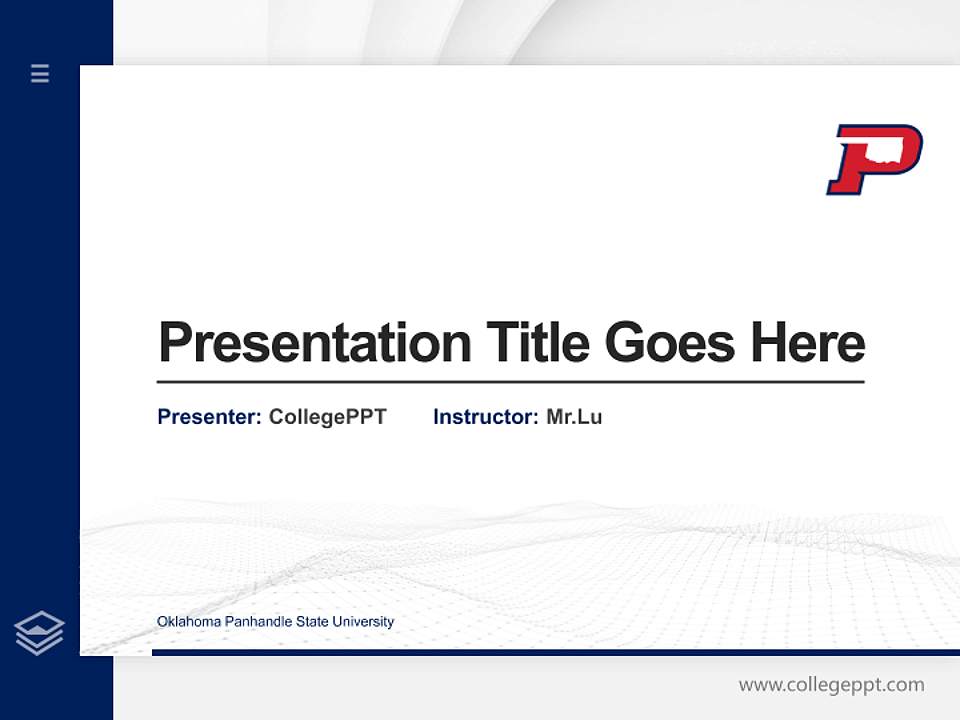 Oklahoma Panhandle State University Thesis Proposal/Graduation Defense PPT Template4:3 ratio PPT effect preview image5
