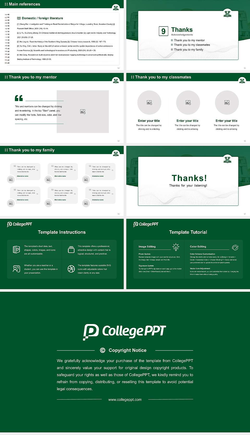 Mississippi Valley State University Graduation Thesis Defense PPT Template16:9 ratio PPT effect preview image7