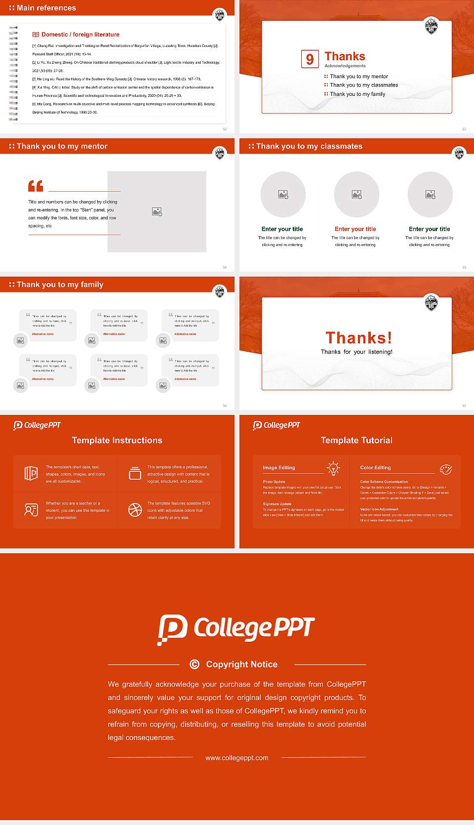 Oregon State University Graduation Thesis Defense PPT Template16:9 ratio PPT effect preview image7