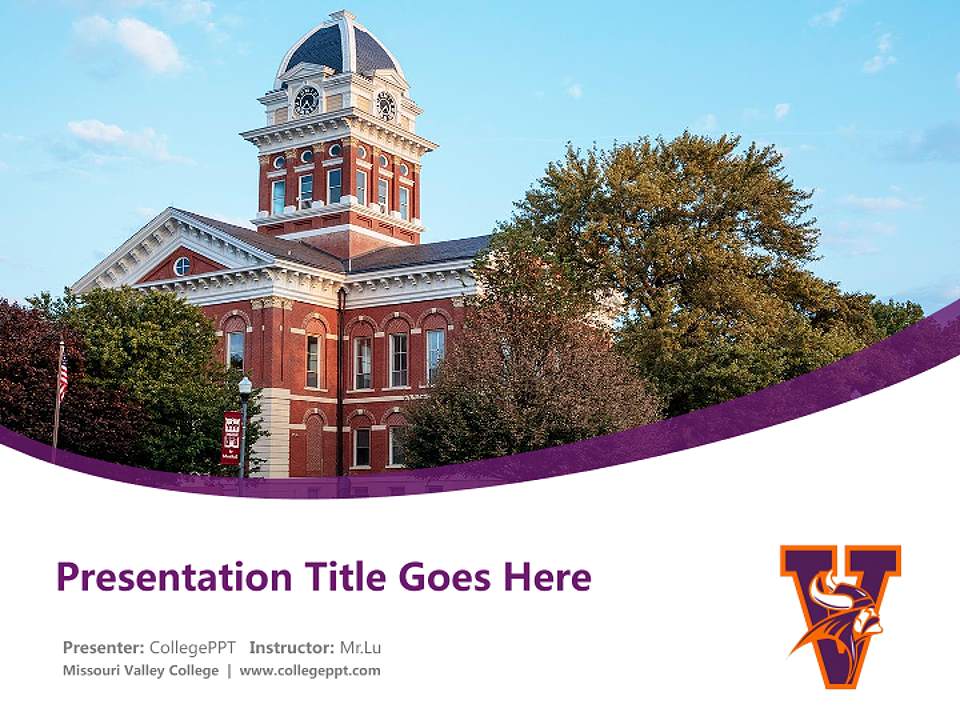 Missouri Valley College Course/Courseware Creation PPT Template4:3 ratio PPT effect preview image5