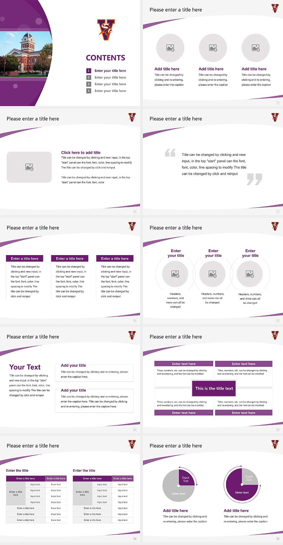 Missouri Valley College Course/Courseware Creation PPT Template4:3 ratio PPT effect preview image2