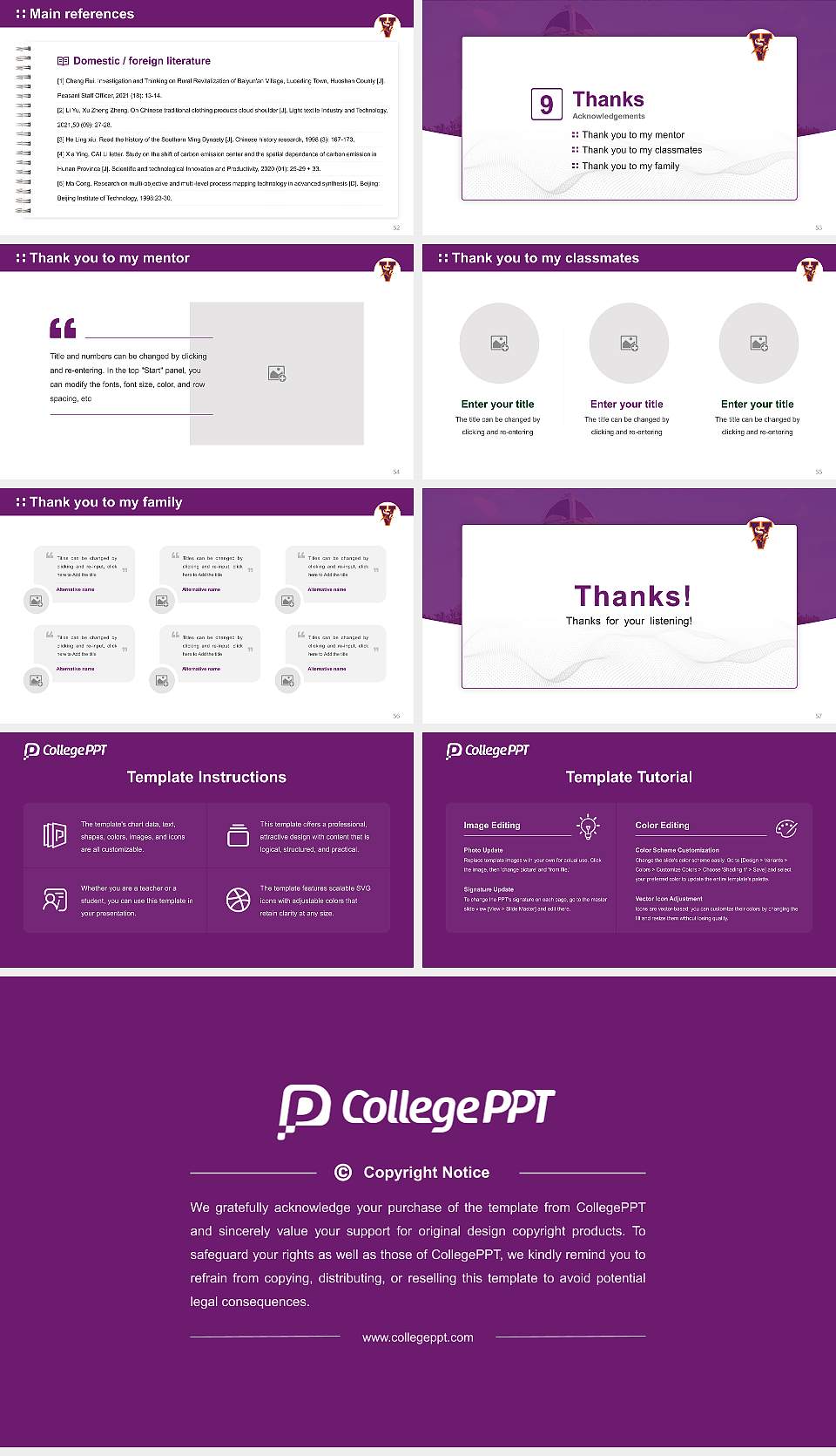 Missouri Valley College Graduation Thesis Defense PPT Template16:9 ratio PPT effect preview image7