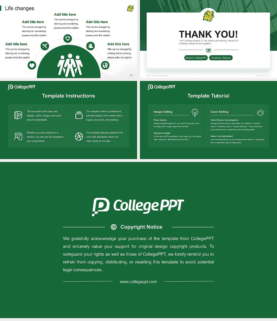 Missouri Southern State University National Scholarship Defense PPT Template16:9 ratio PPT effect preview image4