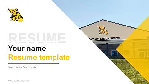Missouri Western State University Resume PPT Template