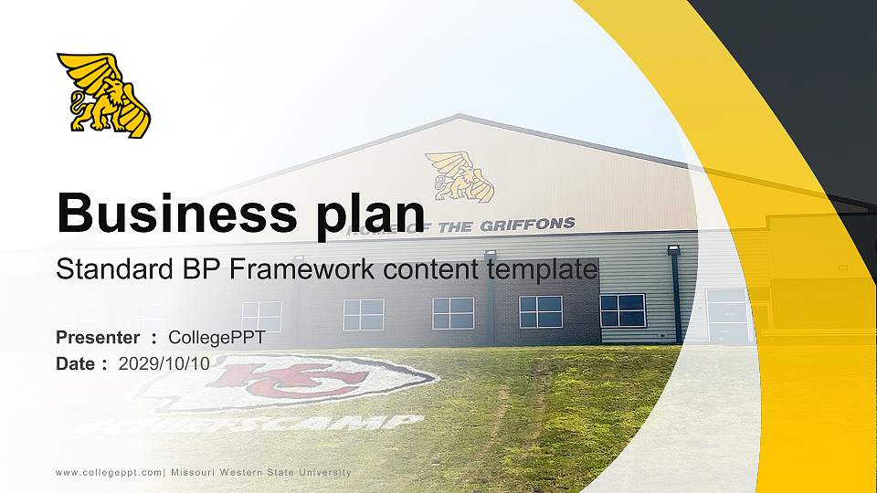 Missouri Western State University Competition/Entrepreneurship Contest PPT Template16:9 ratio PPT effect preview image