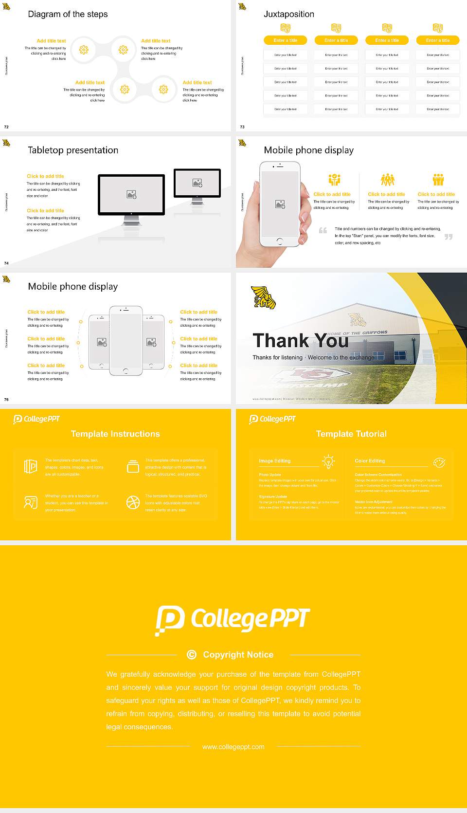 Missouri Western State University Competition/Entrepreneurship Contest PPT Template16:9 ratio PPT effect preview image9