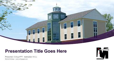 Mitchell College Course/Courseware Creation PPT Template