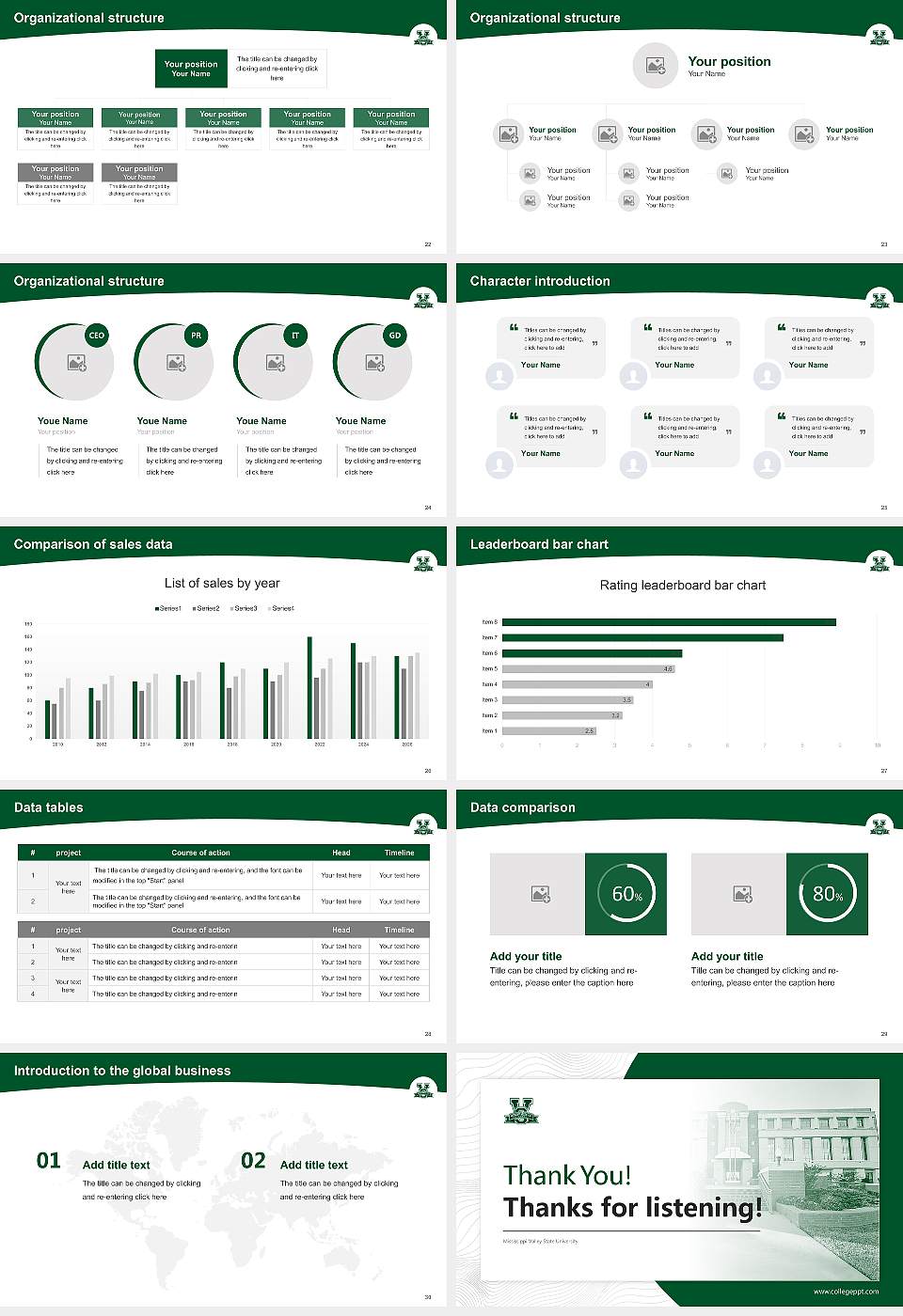Mississippi Valley State University Academic Presentation/Research Findings Report PPT Template16:9 ratio PPT effect preview image4