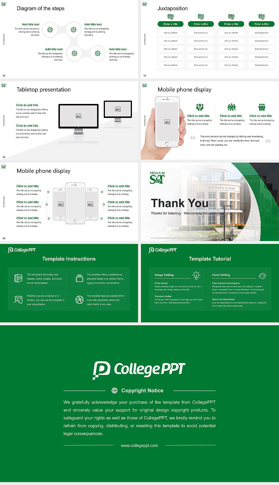Missouri University of Science and Technology Competition/Entrepreneurship Contest PPT Template16:9 ratio PPT effect preview image9