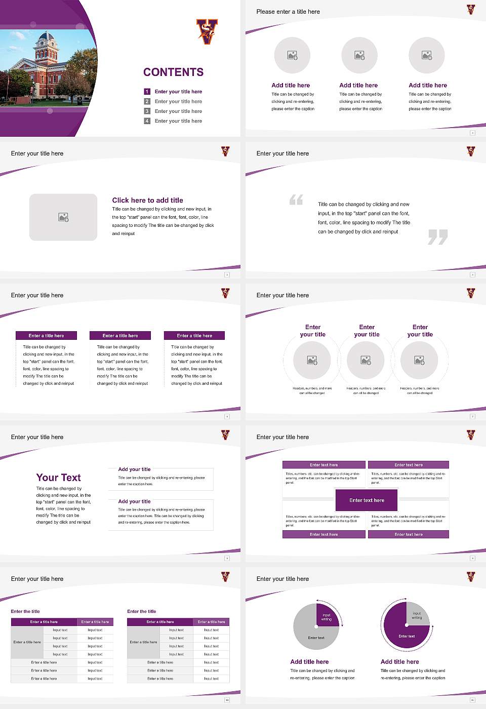 Missouri Valley College Course/Courseware Creation PPT Template16:9 ratio PPT effect preview image2