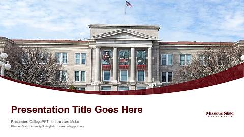 Missouri State University-Springfield Course/Courseware Creation PPT Template