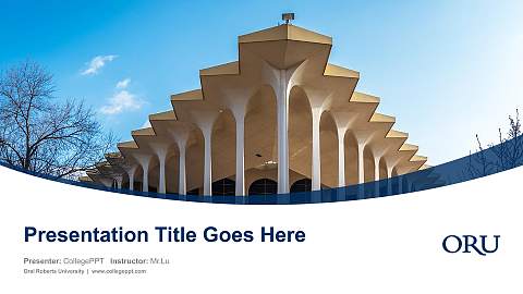 Oral Roberts University Course/Courseware Creation PPT Template