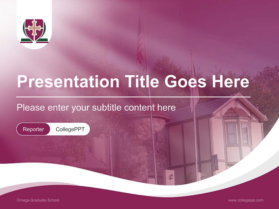 Omega Graduate School Lecture Sharing and Networking Event PPT Template4:3 ratio PPT effect preview image4