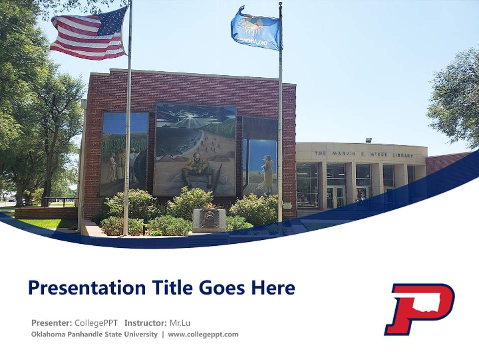 Oklahoma Panhandle State University Course/Courseware Creation PPT Template4:3 ratio PPT effect preview image5